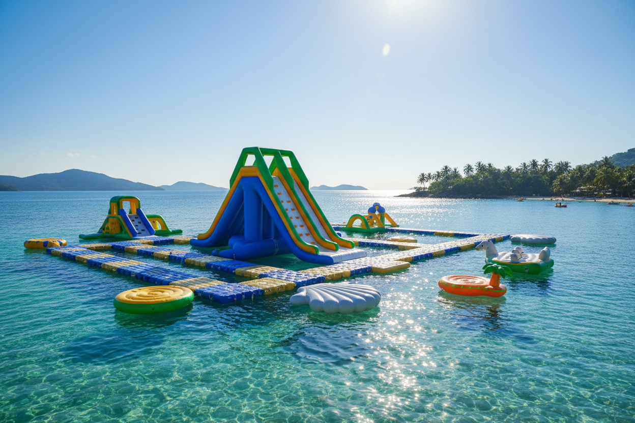 Inflatable Water Slides & Docks